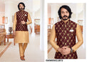 Art Silk Kurta With Pajama And Jacquard Jacket-ISKM05011872