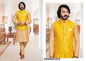 Art Silk Kurta With Pajama And Jacquard Jacket-ISKM05011872