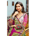 Digital Printed Butter Silk Lehenga With Blouse And Dupatta-ISKWNAV2901SR1050