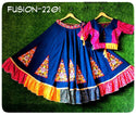 Bandhej Cotton Lehenga With Blouse And Dupatta-ISKWNAV11023023