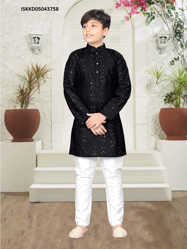 Kid's Cotton Kurta With Pajama-ISKKD05043758