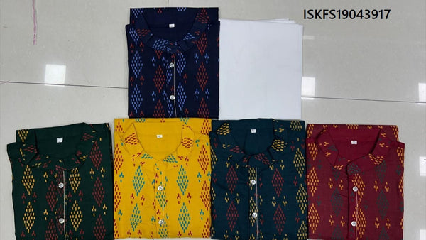 Father And Son Cotton Kurta Pajam-ISKFS19043917