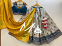 Patola Printed Gaji Silk Lehenga With Blouse And Dupatta-ISKWNAV13054233