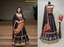 Digital Printed Butter Silk Lehenga With Blouse And Dupatta-ISKWNAV0206KS1161