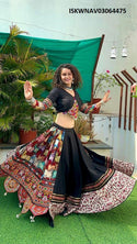 Cotton Lehenga With Blouse And Printed Dupatta-ISKWNAV03064475