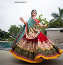 Digital Printed Butter Silk Lehenga With Blouse And Dupatta-ISKWNAV1206KS1174