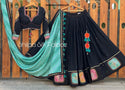 Digital Printed Butter Silk Lehenga With Blouse And Dupatta-ISKWNAV1206KS1172