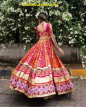 Digital Printed Butter Silk Lehenga With Blouse And Dupatta-ISKWNAV1406LC1064