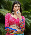 Digital Printed Butter Silk Lehenga With Blouse And Dupatta-ISKWNAV1406LC1055