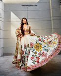 Digital Printed Butter Silk Lehenga With Blouse And Dupatta-ISKWNAV1406LC996