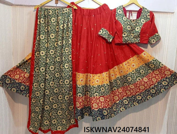 Rayon Lehenga With Blouse And Printed Dupatta-ISKWNAV24074841