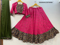 Cotton Lehenga With Blouse And Crepe Silk Dupatta-ISKWNAV25074848