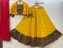 Cotton Lehenga With Blouse And Crepe Silk Dupatta-ISKWNAV25074848