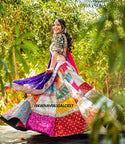 Digital Printed Maslin Cotton Lehenga With Blouse And Dupatta-ISKWNAV0610ALC017