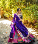 Digital Printed Maslin Cotton Lehenga With Blouse And Dupatta-ISKWNAV0610ALC017