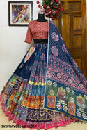 Digital Printed Butter Silk Lehenga With Blouse And Dupatta-ISKWNAV0610ALC1037