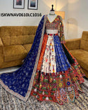 Digital Printed Butter Silk Lehenga With Blouse And Dupatta-ISKWNAV0610LC1016