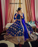 Embroidered Velvet Lehenga With Blouse And Net Dupatta-ISKWLH08125742